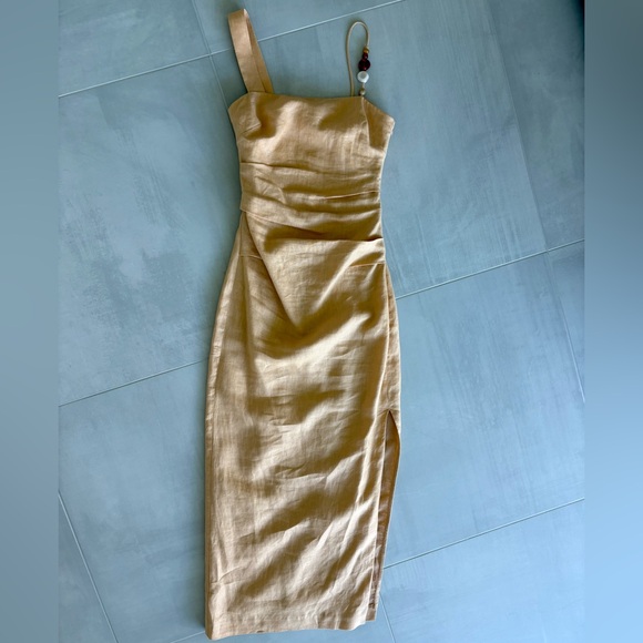 SIR THE LABEL Antonia Beaded Sleeveless Midi Dress size 0 NWT